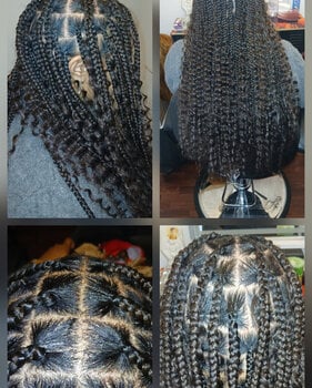 Knotless/ bohemian Braids