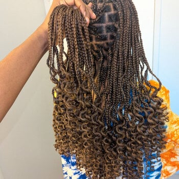 Knotless Braids bouclés