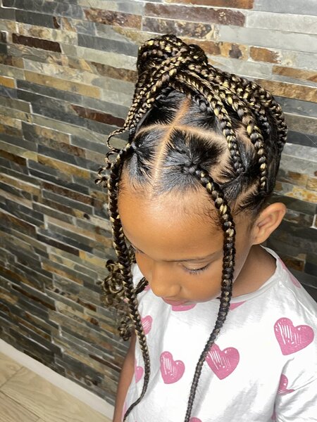 Knotless braids enfant
