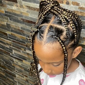 Knotless braids enfant