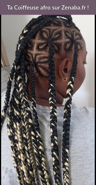 Knotless Braids longues avec papillons