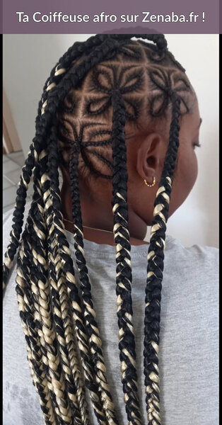 Knotless Braids longues avec papillons