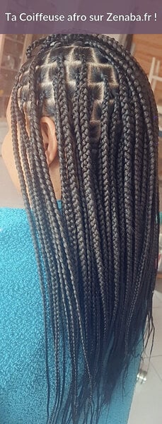 Knotless Braids niveau bas du dos
