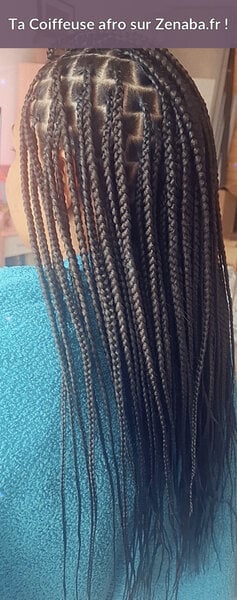 Knotless Braids niveau bas du dos