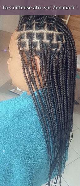 Knotless Braids niveau bas du dos