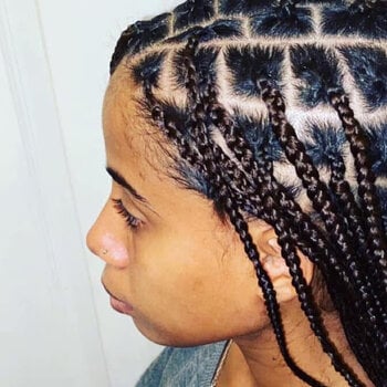 Knotless braids