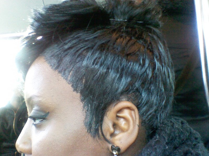 Rihanna mohawk