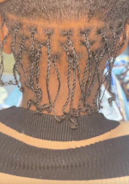 Natte, knotless, twist, micro twist, vanille, rasta box braid, crochet braid