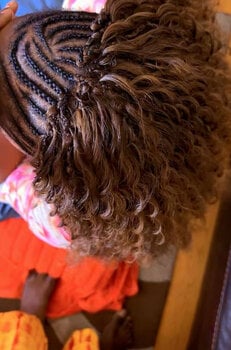 Nattes collées avec crochet