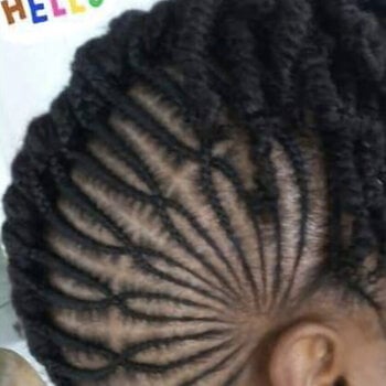 Nattes collées avec design (Femme)