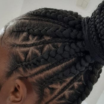 Nattes collées avec design (FEMME)