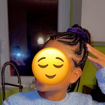 Nattes collées avec extensions