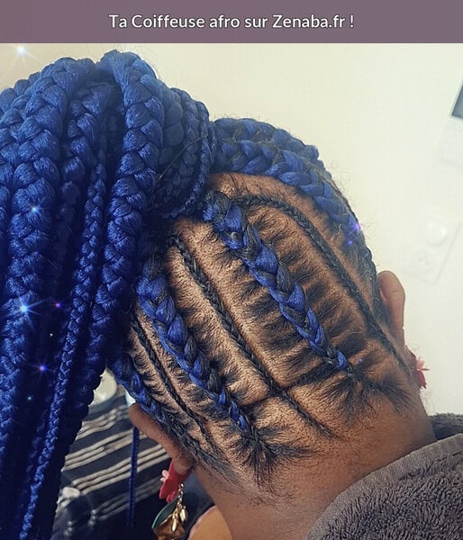 Nattes collées (cornrows) FEMME