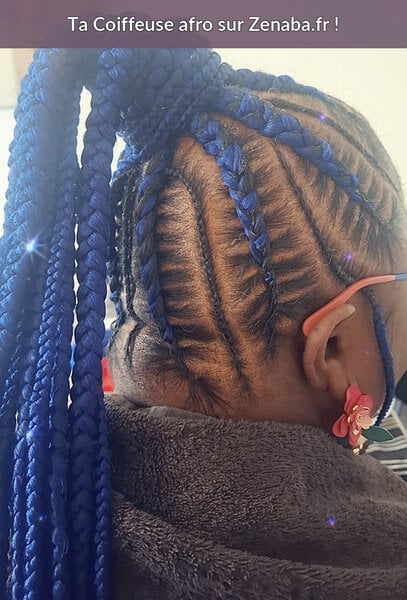 Nattes collées (cornrows) FEMME