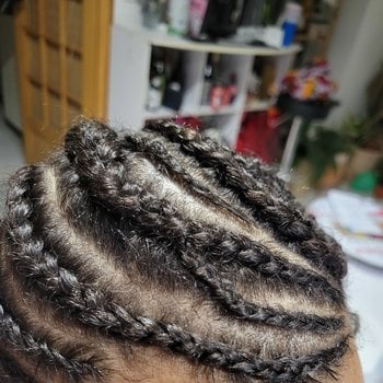 Nattes collées / Cornrows (homme)