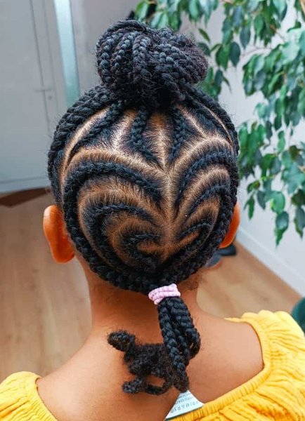 Nattes collées enfant