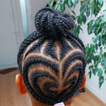 Nattes collées enfant
