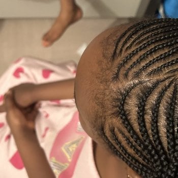 Nattes collées enfants avec ou sansperle
