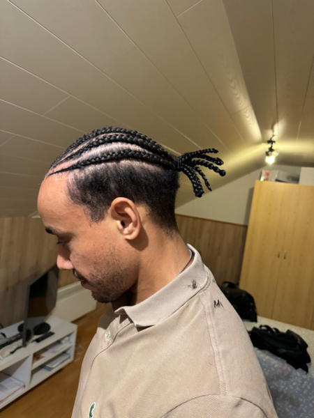 Nattes collées homme 