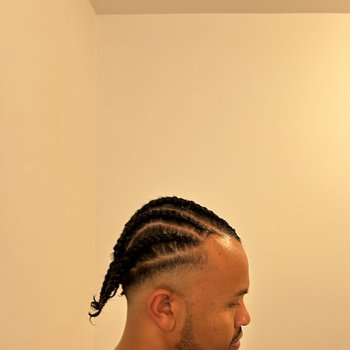 Nattes collées homme 