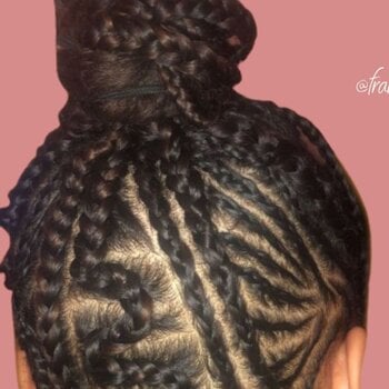 Nattes collées
