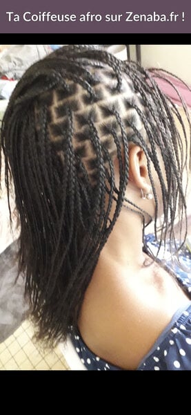 Nattes sur cheveux naturels