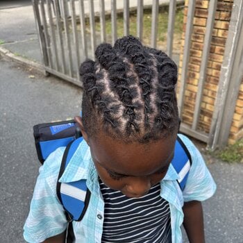 Nattes sur locks