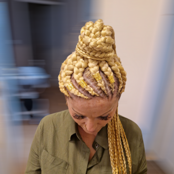 Ponytail nattes collées 