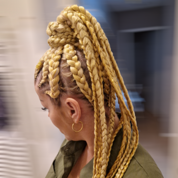 Ponytail nattes collées 