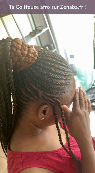 Ponytail nattes collées