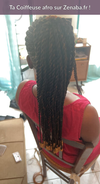 Ponytail nattes collées