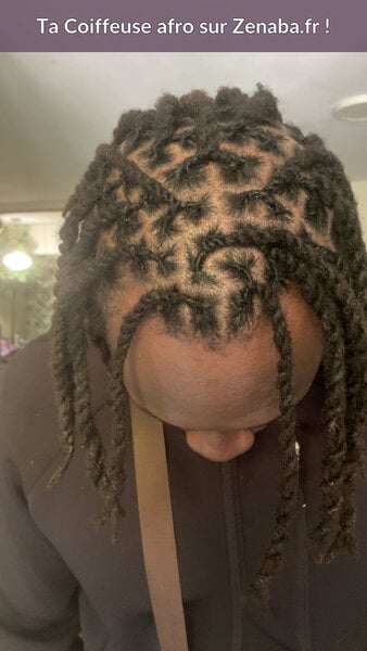 Retwist au crochet interlocking et coiffure vanilles