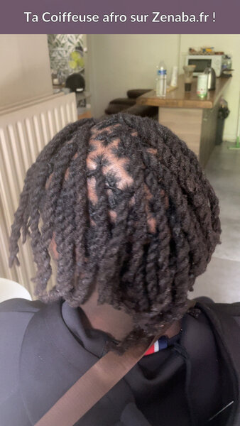 Retwist au crochet interlocking et coiffure vanilles