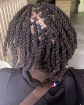 Retwist au crochet interlocking et coiffure vanilles