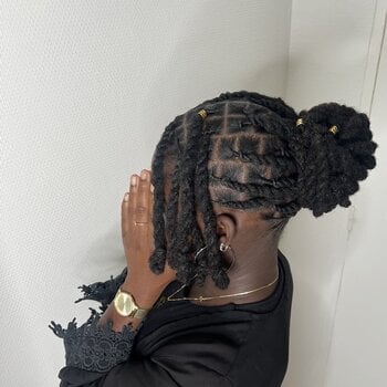 Retwist locks + finition propre et hydratée