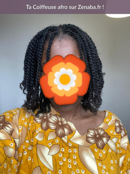 Senegalese Twists (Twists sénégalais) femmes - hommes cheveux 4C