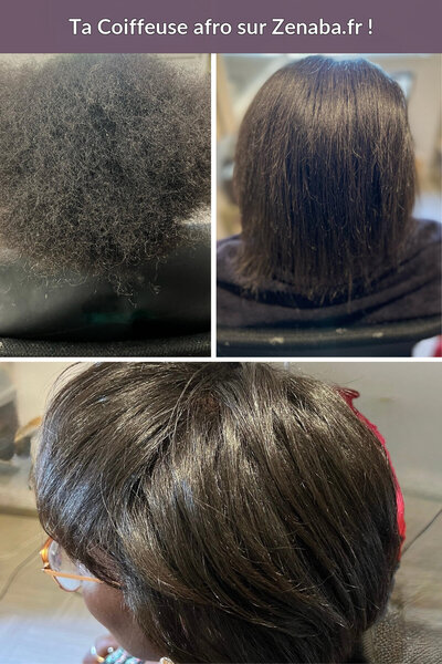 Soin botox capillaire sur cheveux crépus
