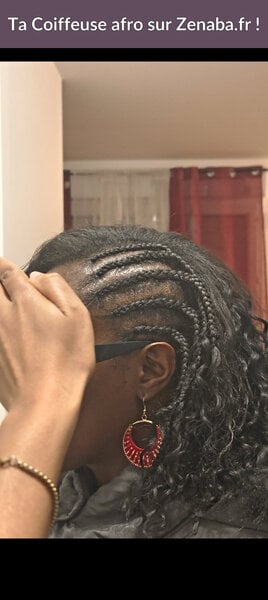 Tissage ouvert avec nattes collées