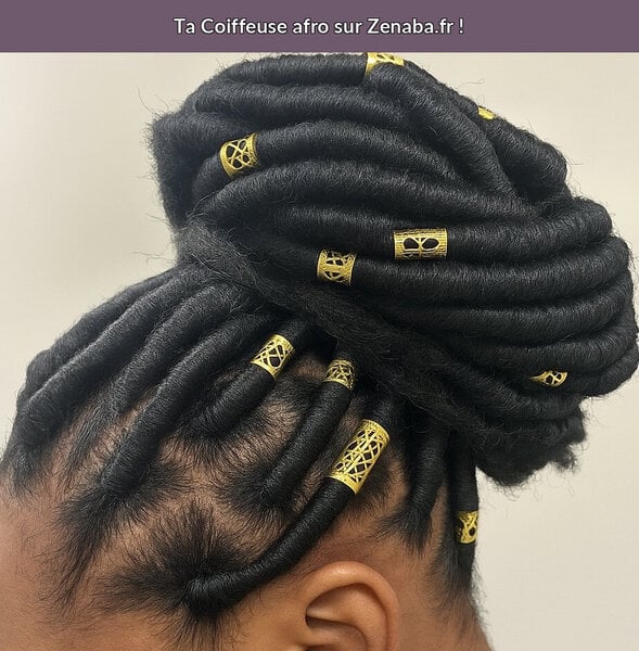 Tresse avec laine coiffure protectrice