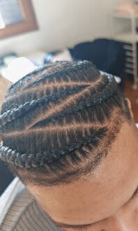 Tresse collée 