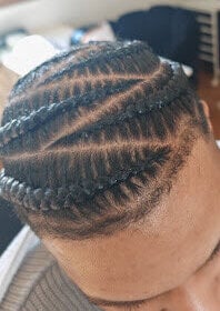 Tresse collée 