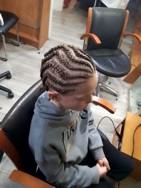 Tresse natte collet garçon