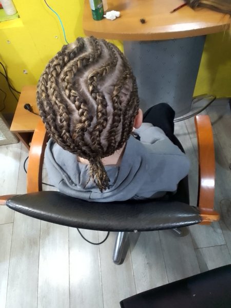 Tresse natte collet garçon