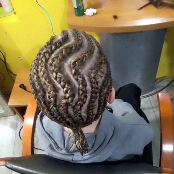 Tresse natte collet garçon