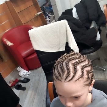 Tresse natte collet garçon