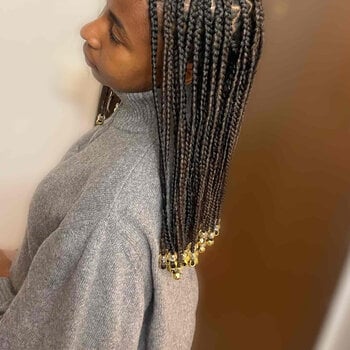 Tresses avec perles