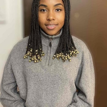 Tresses avec perles