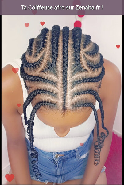 6 Tresses Collees Avec Rajoutsnull