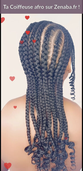 6 Tresses Collees Avec Rajoutsnull