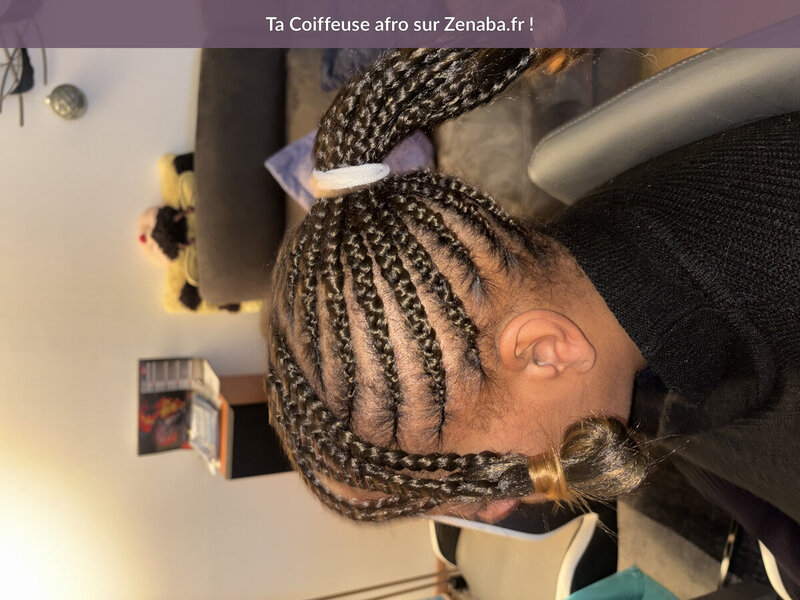 Tresses-collées avec rajout